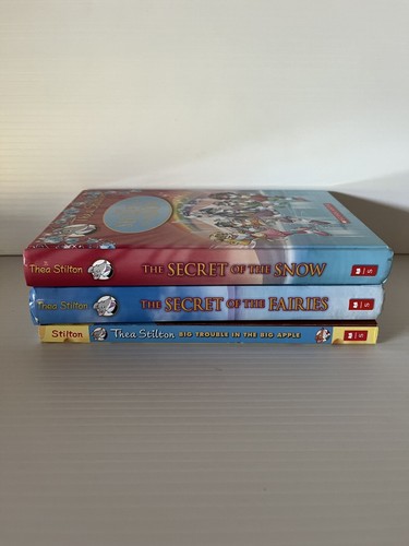 Geronimo Stilton 3 books Special Ed. #2 & #3 Secret Of The Fairies Snow Thea HC - Picture 2 of 15