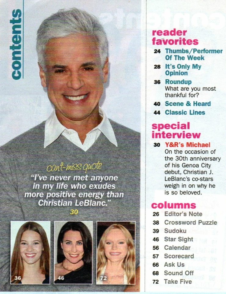 SOAP OPERA DIGEST Nov. 29 2021 General Hospital Steve Burton Ingo Rademacher - Image 3 of 4