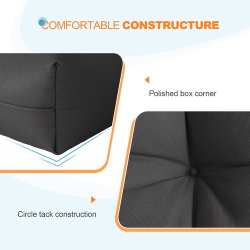EAGLE PEAK 2PCS Tufted Outdoor/Indoor Seat/Back Chair Cushions 42'' x 21'' - Picture 278 of 291