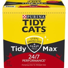 Purina Tidy Cats Clumping Cat Litter, Tidy Max 24/7 Performance Multi Cat Lit...