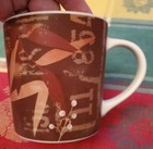 Starbucks Product Of Guatemala Brown Orange Over-Sized 4" Collector Mug 2006
