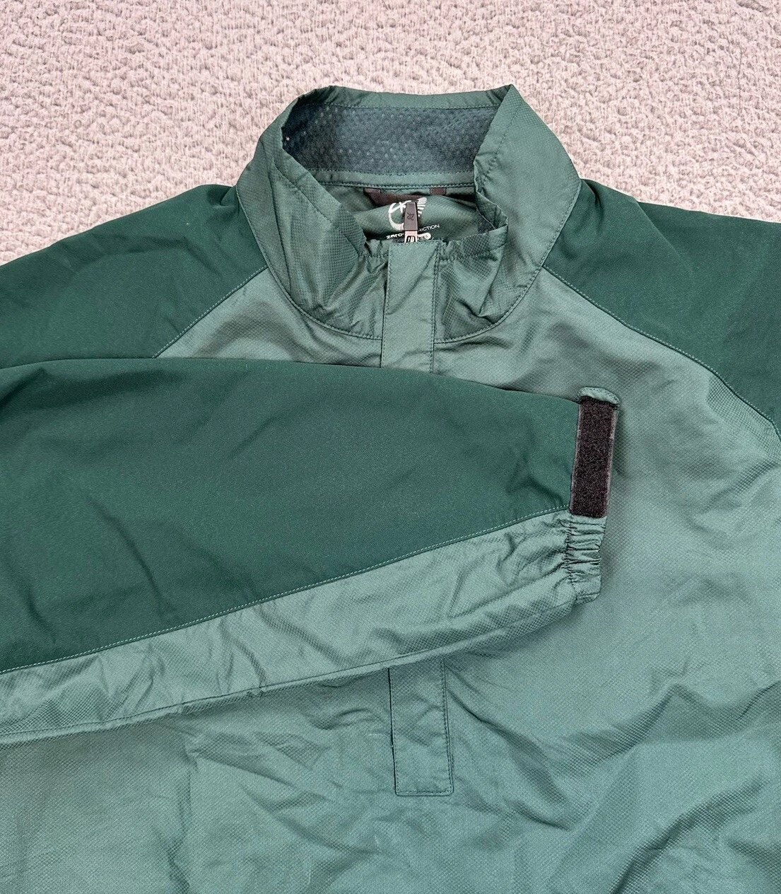Zero Restriction Golf Tour Series Jacket Men's Large Green Windbreaker Pullover