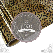 NRD Premium Thermo Heat Transfer Foil "LEOPARD" 12" X 25'ft. Free Shipping