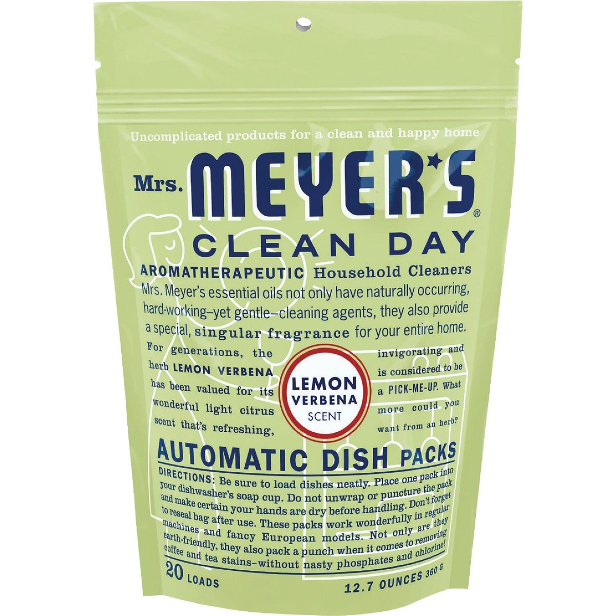 Mrs. Meyer's Lemon Verbena Dishwasher Detergent Tabs (20 Count) 14264 Mrs.