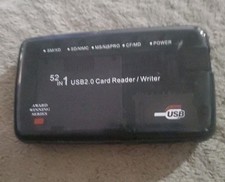 USB 2.0 High Speed 52-in-one Card Reader Compact