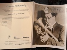 Ed Wynn Signed 1932 8x10 Photo Chief Hat Horn JSA LOA Autograph Early Comedian