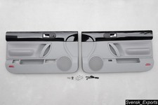 Vw New Beetle Convertible 03-10 Onyx Uni Black Gray Door Panels Trim Top Cond