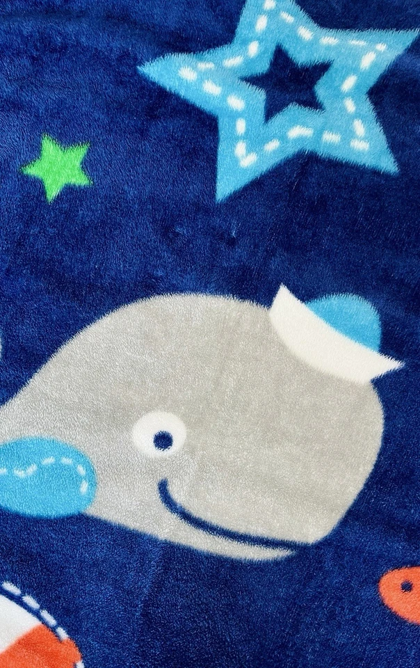 Bananafish Estudio Anclajes Pesar Peluche Bebé Manta Ballena 30”x40” - EXCELENTE Foto 2 de 4