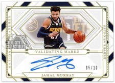 Jamal Murray 2020-21 Panini National Treasures Validating Marks Gold Auto 5/10