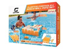 Inflatable Pool Bag Toss Cornhole Game for Outdoor Pools Summer Family Fun NEW