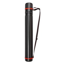 Poster Tubes Expand from 30.3" to 53.1" Art Document Storage with Strap, Black