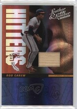 2005 Donruss Leather & Lumber Hitters Inc Bat 55/100 Rod Carew #HI-17 HOF 17a5