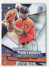 2018 Bowman #BB-LM Lance McCullers Jr. Chrome Bowman Birthdays Atomic #/150
