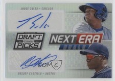 2014 Prizm Perennial Draft Picks Silver /25 Jorge Soler Rusney Castillo Auto 0v1