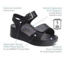Aetrex Leather Upper Sandals for Women for sale
