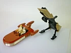 Vintage Star Wars Landspeeder & CAP-2 Hopper Vehicles Luke C-3PO Kenner Lot