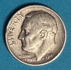 1949 S ~ Roosevelt Dime 90% SILVER 10c Coin ~ U.S. Currency ~ Circulated GD/FN