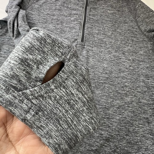 NIKE SWIFT Women’s Dri-Fit UV 1/4 Zip Running Top Size Medium Gray - Bild 11 von 14