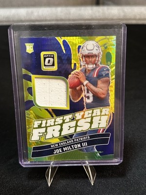 2024 Panini Donruss Optic First Year Fresh Joe Milton III #FYF-JMN