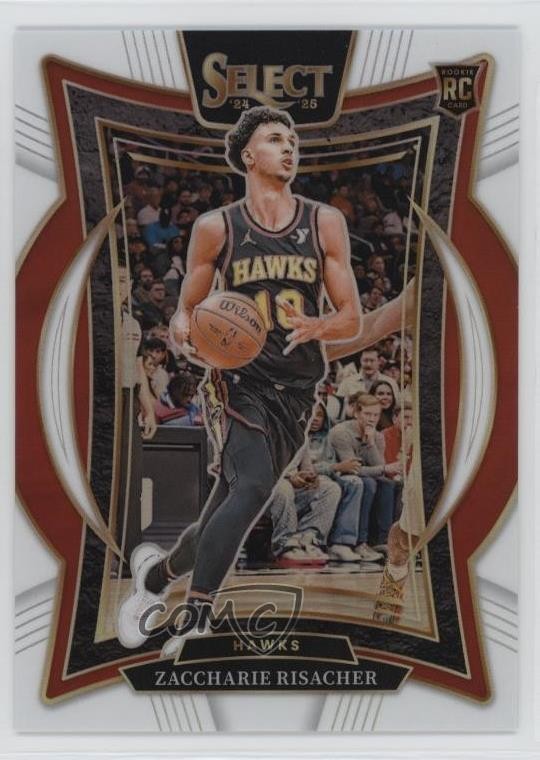 2024-25 Panini Select Concourse White Prizm /149 Zaccharie Risacher #86 7y2