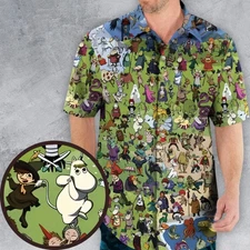 All Characters of Moomin Hawaiian Shirt