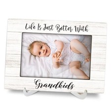 Grandparents Picture Frames, Grandparents Gifts Grandkids Wood 8x6 grandkids -1