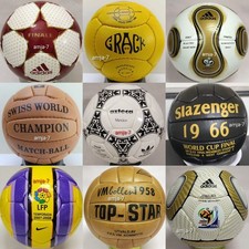 Bulk /Lot/9 Historical Balls Collector Official Match soccer Balls Size 5