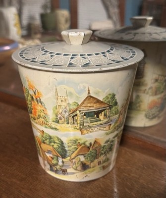 Vintage Royal Kerry Fruit Drops Tin Featuring Cointryside Landmarks Made England