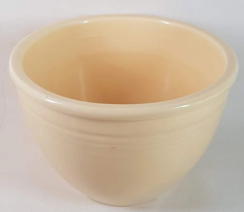 Rare HL USA Fiesta Ware Nesting Mixing bowl Size #3 Ivory white C1937-42 in VGC