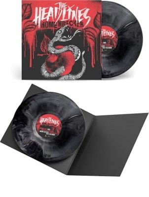 HEADLINES - HOMEWRECKER BLACK W/ WHITE MARBLE VINYL - Vinyl Record - G72z
