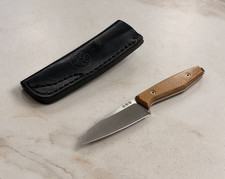 Boker AK1 Fixed Blade Knife Micarta Handle Full Tang SS Drop Point w/ Sheath