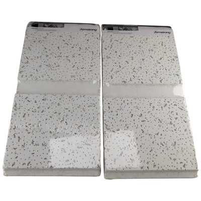 Armstrong 2768 CORTEGA Second Look Scored Ceiling Tile Samples Lot of 2