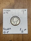 1926-s . . Mercury Dime . .  VG+ . . Very Good+ . Original Old Silver .