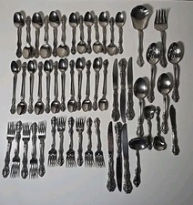 Oneida BRAHMS Stainless Flatware Pierced Flor...