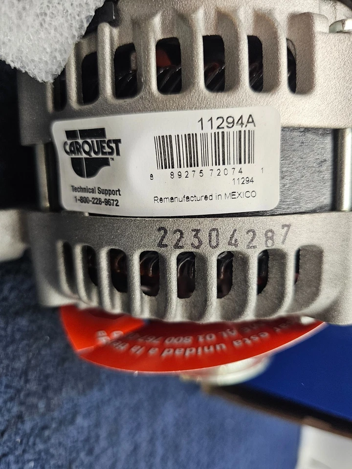 Alternador 11294A para 08-09 Chrysler Town Country Dodge Grand Caravan *REMAN Foto 4 de 4