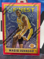 1995-96 Topps Finest Basketball Magic Johnson #252 w/coating