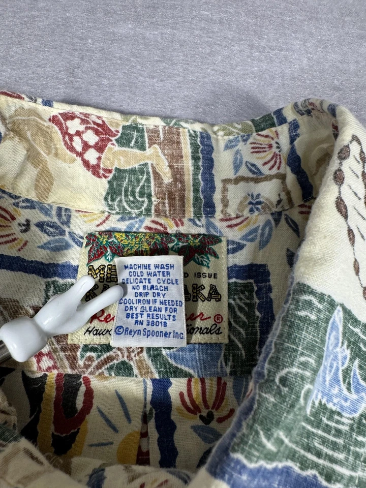 Reyn Spooner Shirt Mens 2XL Mele Kalikimaka Limited Issue Hawaiian Aloha Holiday - Image 3 of 4