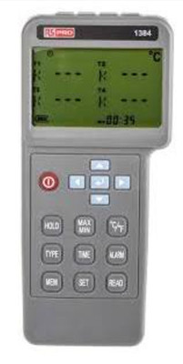 RS Pro 1384 Digitales 4 Kanal Datenaufzeichnung Thermometer Zeit Temperatur Aufzeichnung