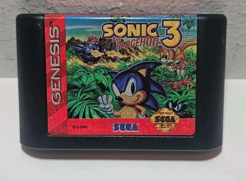 Sonic the Hedgehog 3 Sega Genesis 1994, Authentic Cart, Tested