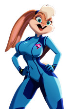 Lola Bunny Samus Vinyl Car Decal Sticker 7" Weatherproof
