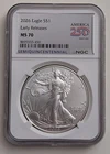 2026 SILVER EAGLE COIN $1 EARLY RELEASES AMERICA 250 NGC MS70 SKU 8695555-450