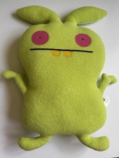 Classic Uglydoll Mij Plush Green Stuffed Animal Collectible Green Pink 2012 15