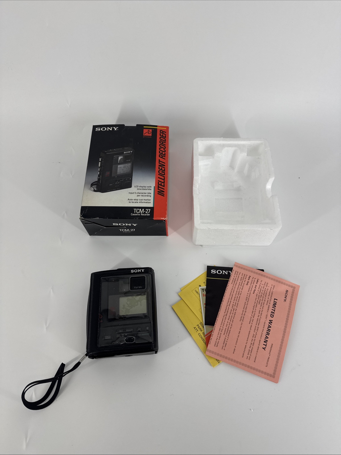 Sony Cassette Recorder TCM-27 Parts Not Working  With Box