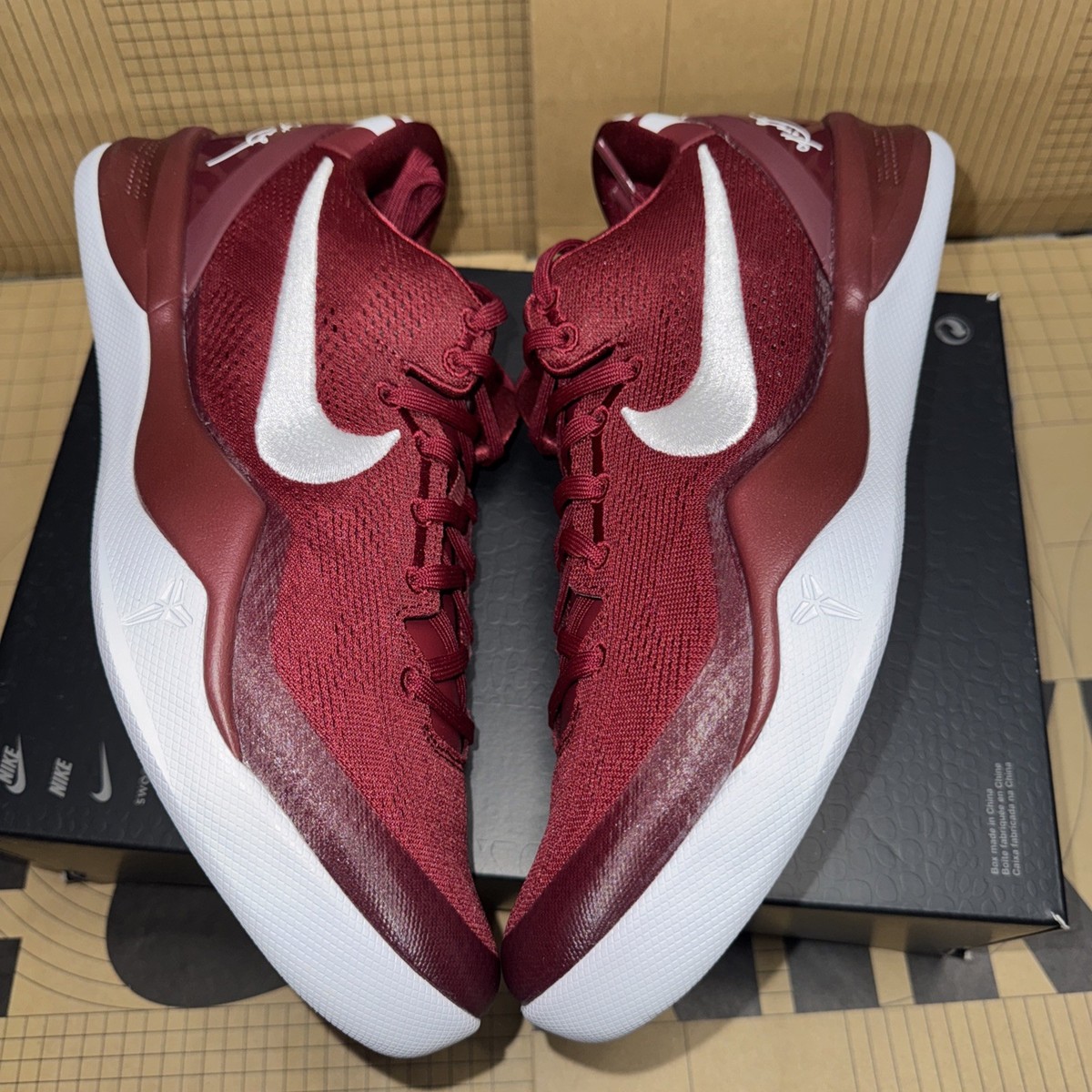 Nike Kobe 8 Protro TB Promo 'Team Red' HM6469-602 size 10 No Lid