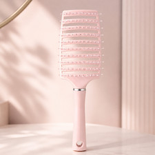 2pcs Curved Vented Hair Brush Air Cushion Scalp Massage Comb for Fast Blow Dry