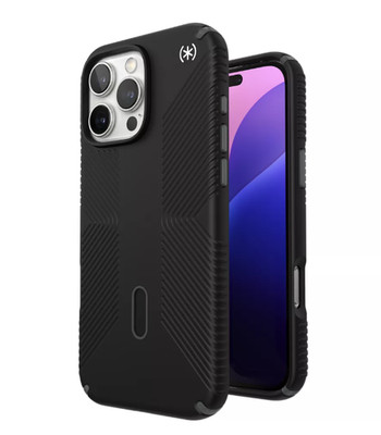 Speck presidio2 grip Case for iPhone 16 Pro MagSafe Black Shockproof