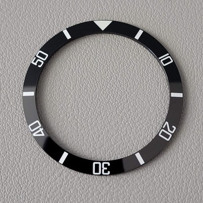 SEIKO Bezel Insert SKX007 / VINTAGE Black Ceramic Sloped C3