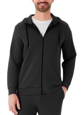 Member's Mark Men's Black XS Everyday Full Zip Long Sleeve Active Hoodie NWT