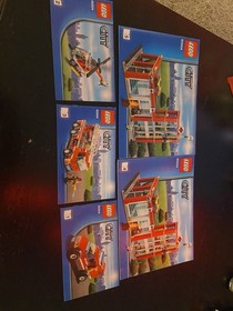 LEGO CITY: Fire Station (60004) Used with Instructions. No Box
