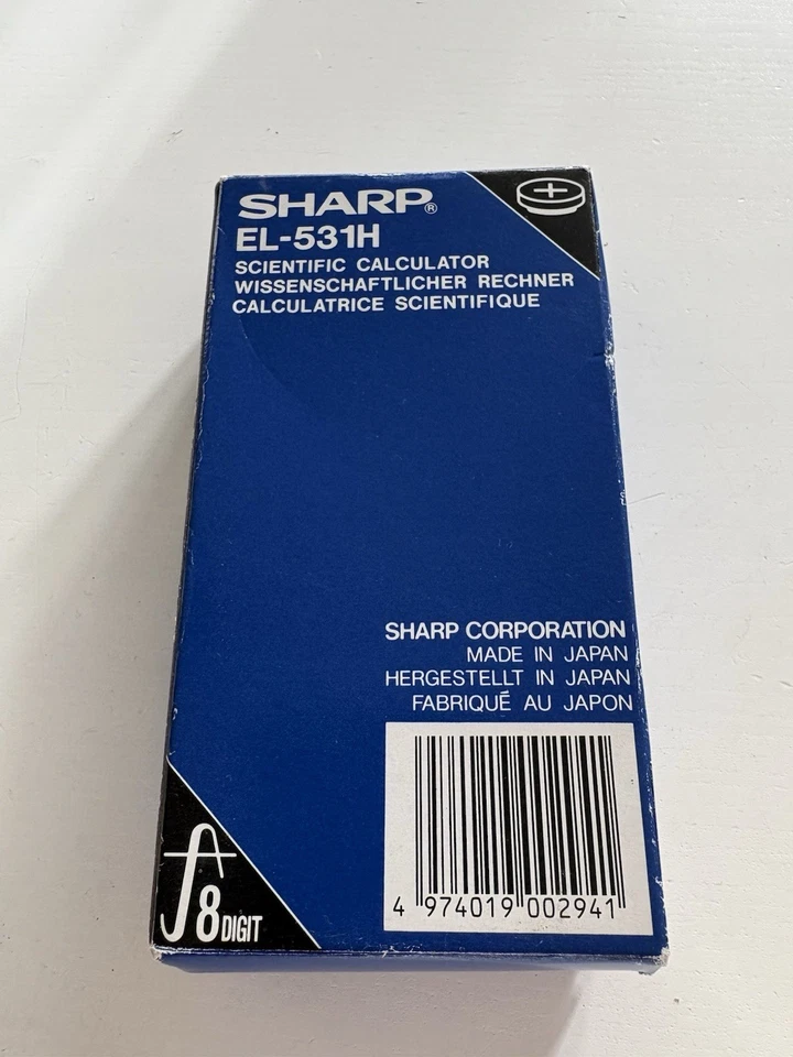 Calculatrice Vintage Boîte Sharp EL-531H Complet Rare - Photo 4/4